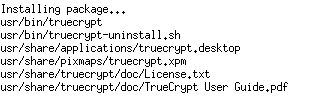 Обзор установленных файлов TrueCrypt
