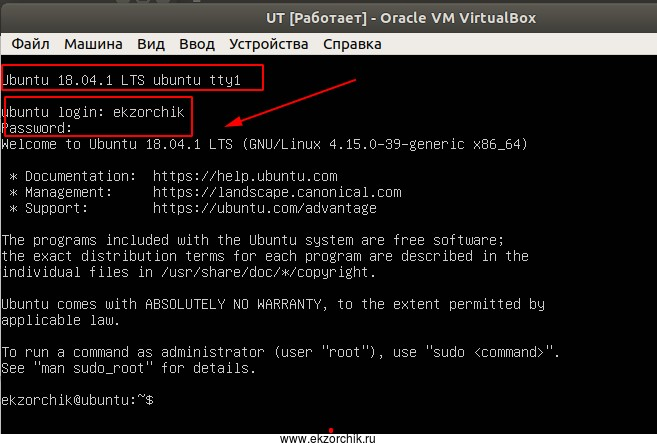 Ubuntu 18.04 Server успешно установлена через PXE сервис