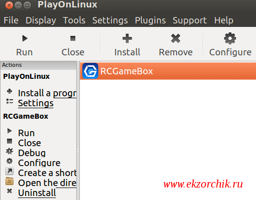 Установленное приложение RaidCall в PlayOnLinux