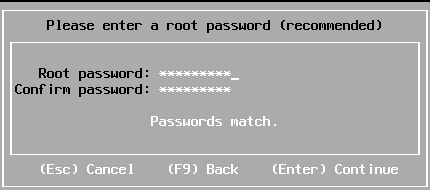 Устанавливаем пароль на административную учетную запись root