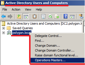 На втором домен контроллер dc2.polygon.local откроем свойства для просмотра ролей.