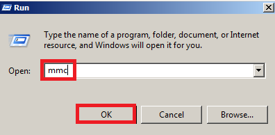 Запускаем оснастку mmc