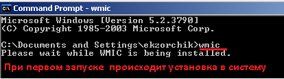 Устанавливаем wmic в систему.