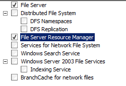 Отмечаем установку оснастки: File Server Resource Manager