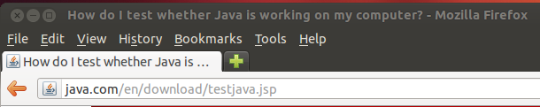 Перезапускаем окно браузера и переходим по ссылке для проверки работоспособности Java.