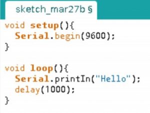 Скетч для вывода на последовательный порт с Arduino