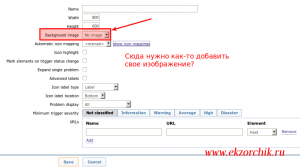 Как добавить собственный фон на карту Zabbix