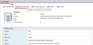 Открываем Datastore Browser