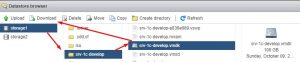 Через Datastore Browser можно скачать все файлы виртуальной машины