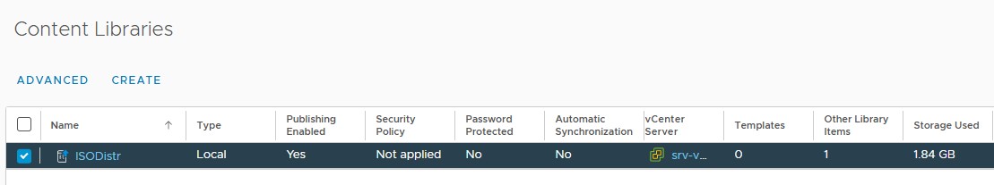 ISO файл успешно загружен в библиотеку ISODistr