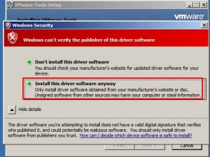 Install this driver software anyway: выбираю