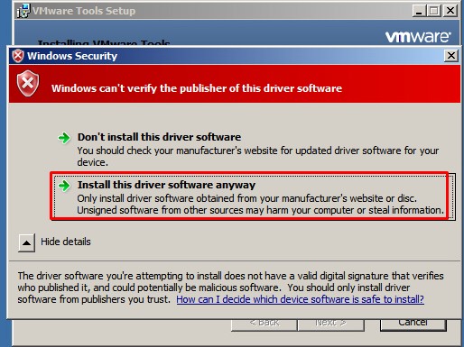 Install this driver software anyway: выбираю
