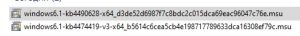 Скачиваю следующие пакеты обновлений KB для Windows Server 2008 R2 Ent x64