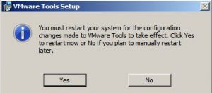 Для применения изменений после установки VMware Tools перезапускаю систему.
