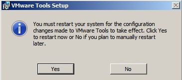 Для применения изменений после установки VMware Tools перезапускаю систему.