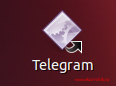 Ярлык запуска на рабочем столе приложения Telegram
