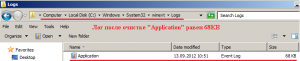 При очистке лога его размер будет соответствовать размеру 68KB.