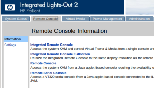 Переходим на вкладку Remote Console - Remote Console